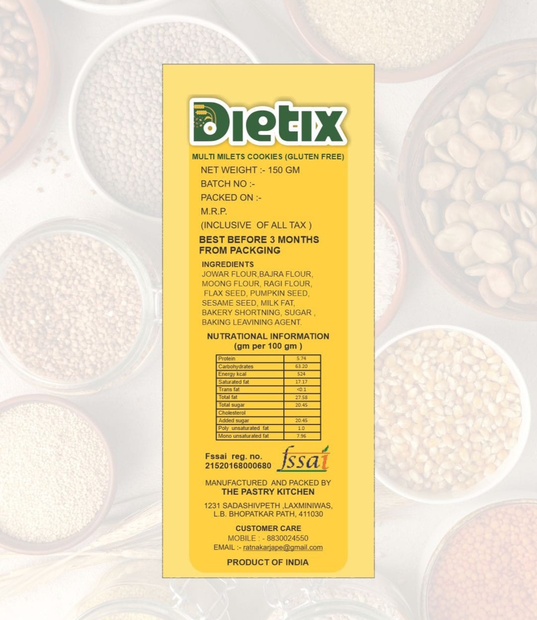 Multi Millets Cookies