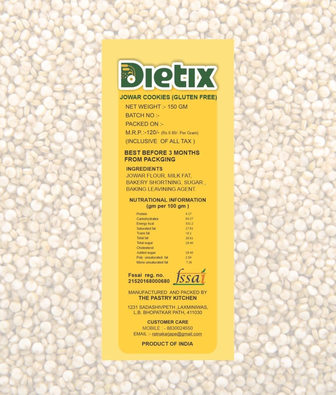 Jowar Cookies